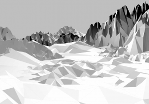 Painel Fotográfico Montanha 3D - Ref: 8-208