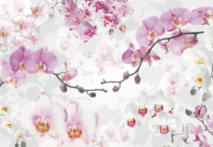Painel Fotográfico com foto de ramos de flores | Ref: XXL4-032 - Medidas: 3.68m x 2.48m