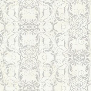 papel de parede azul, papel de parede azul com prata, papel de parede arabesco