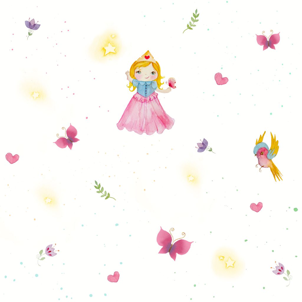 Papel de Parede Infantil Princesas - Ref: 3609