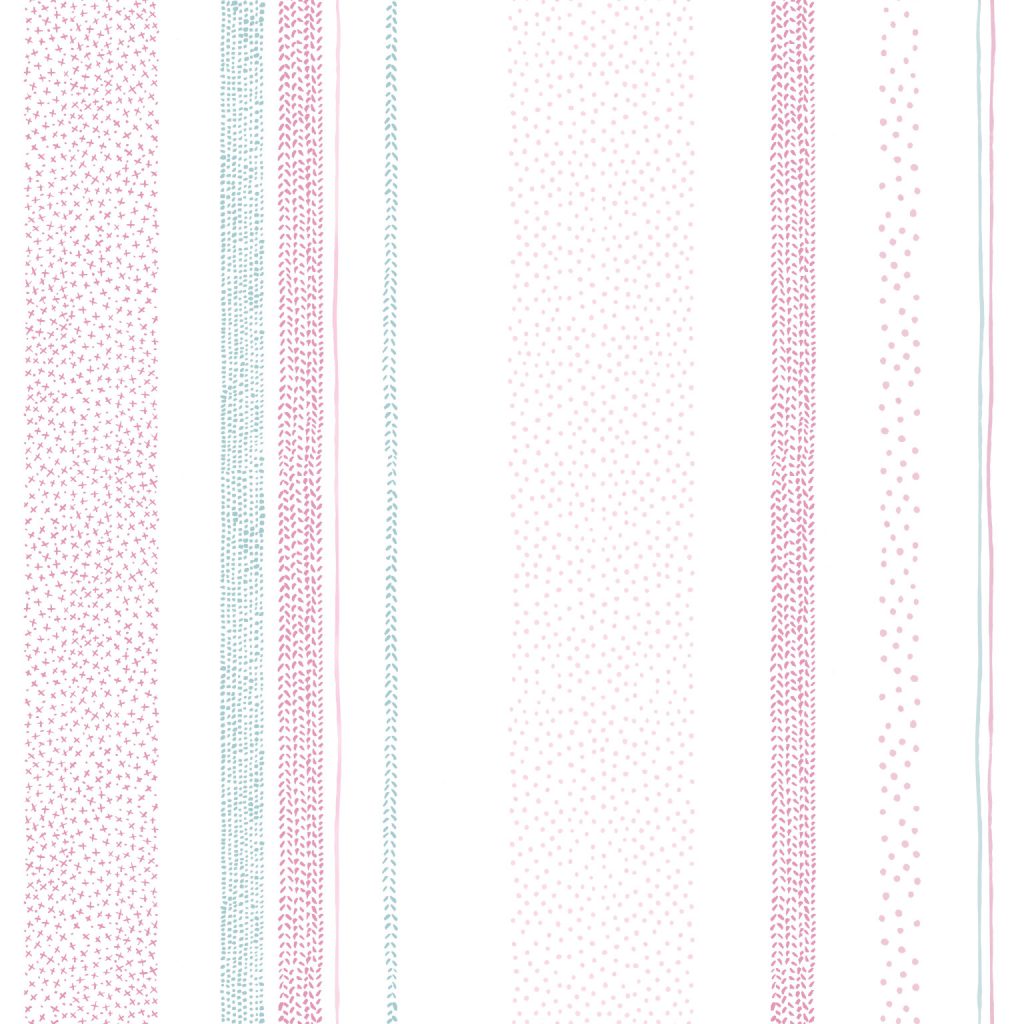Papel de Parede Listrado com formas - Ref: 3625