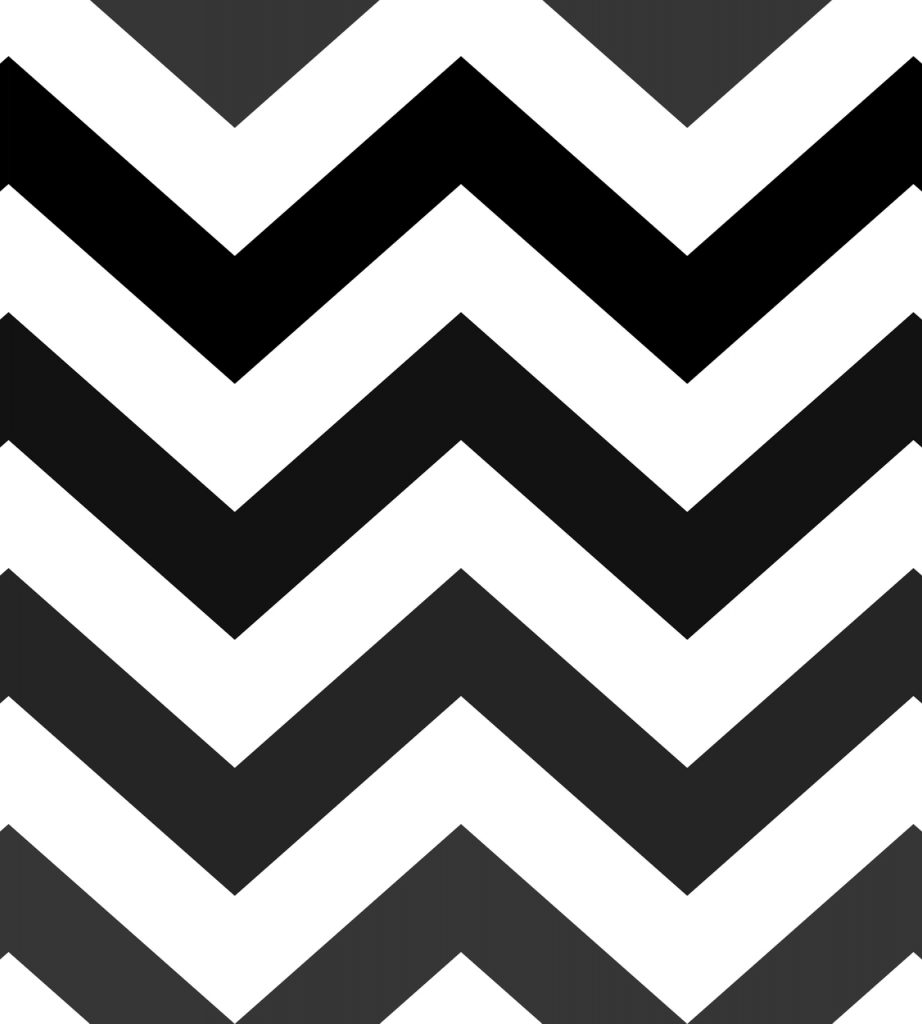 Papel de Parede Chevron preto e branco - Ref: 6236