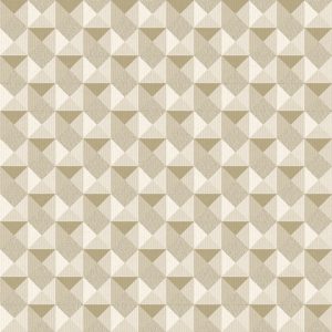 Papel de Parede Geométrico Marrom e Bege