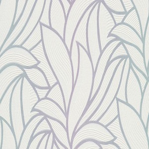 Papel de Parede Folhas bordas Cinza 10023-05