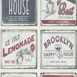 Papel de Parede Vintage drinks 6365-06