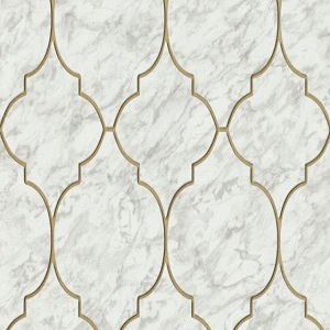 Papel de Parede azulejo off white 6391-10