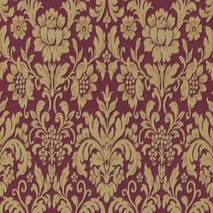 Papel de parede arabesco dourado fundo vinho 6378-06