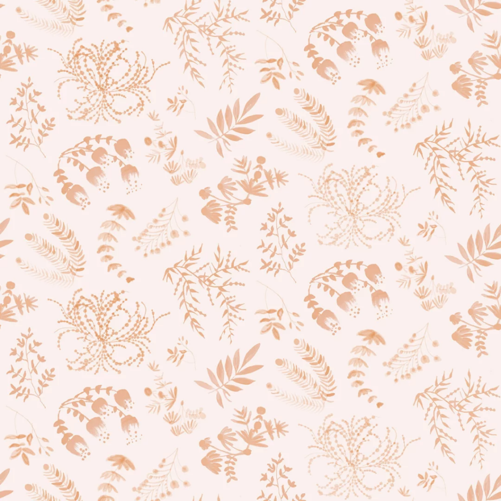 Papel de Parede ramo de flores rosa - Ref 5620-3