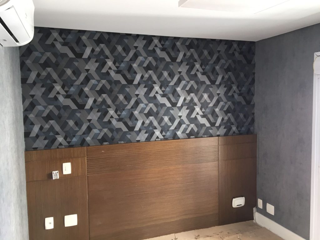 Papel de Parede Geométrico para Quarto