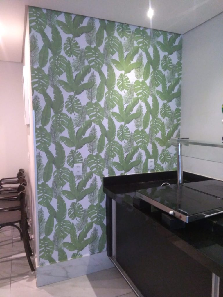 Papel de Parede Floral para Cozinha