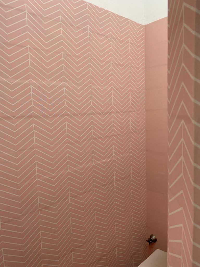 Papel de Parede Lavabo com Azulejo