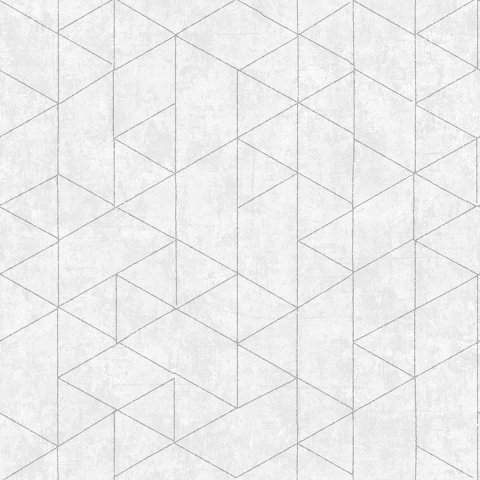 Papel de Parede Geométrico Branco Off Write