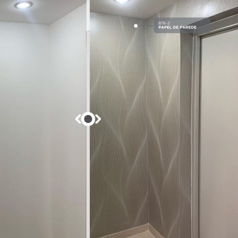 Papel de Parede antes x depois