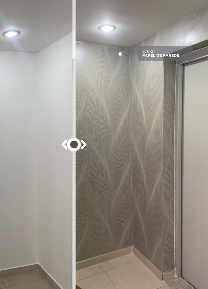 Papel de Parede antes x depois