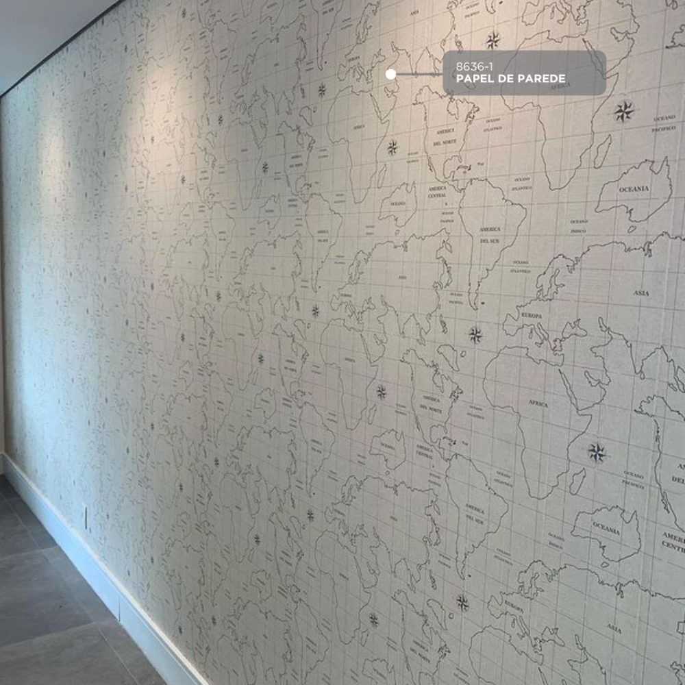 Papel de Parede Mapa Múndi