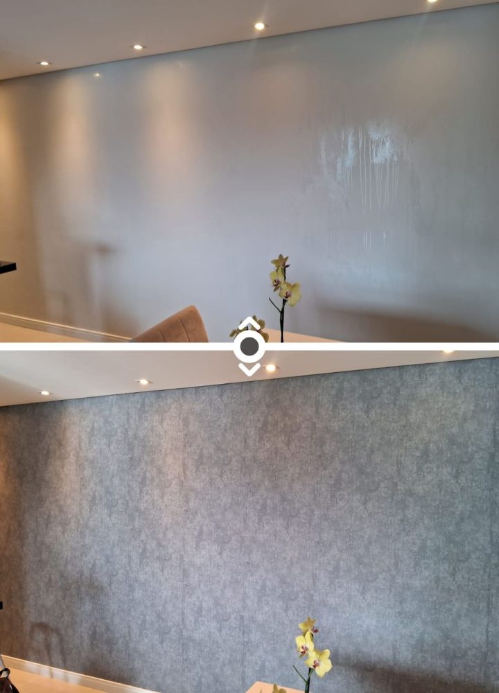 Papel de Parede antes x depois