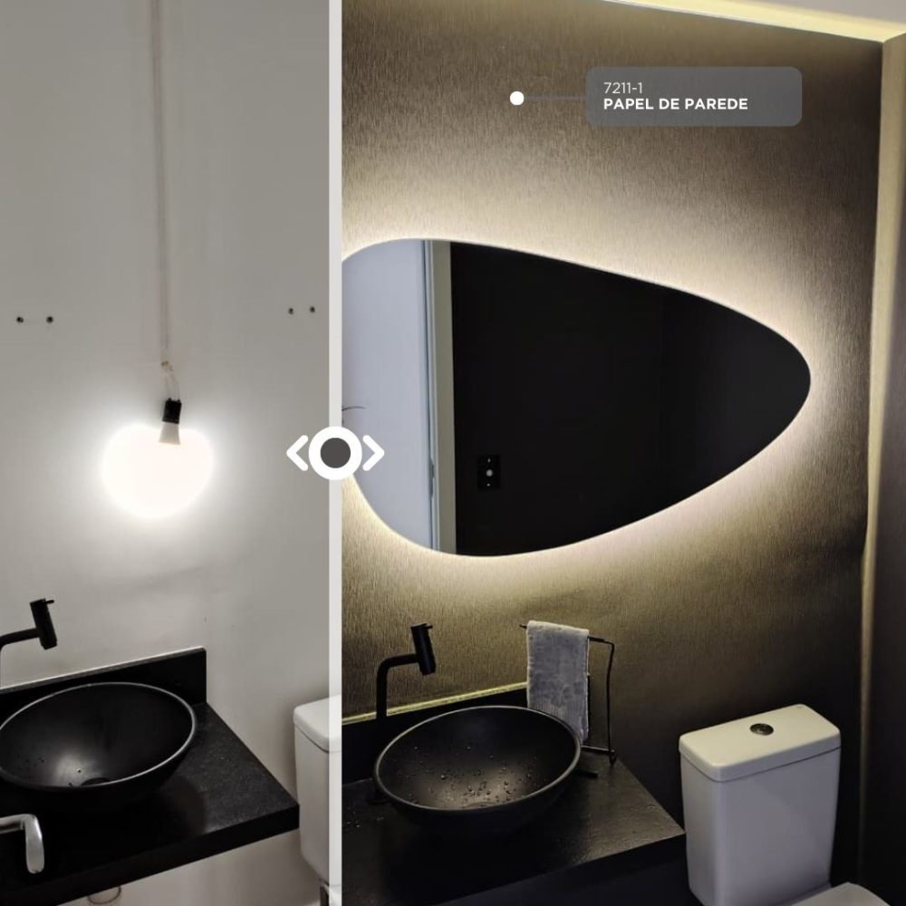 Papel de Parede Antes x Depois