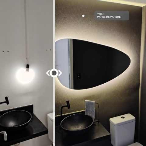 Papel de Parede Antes x Depois