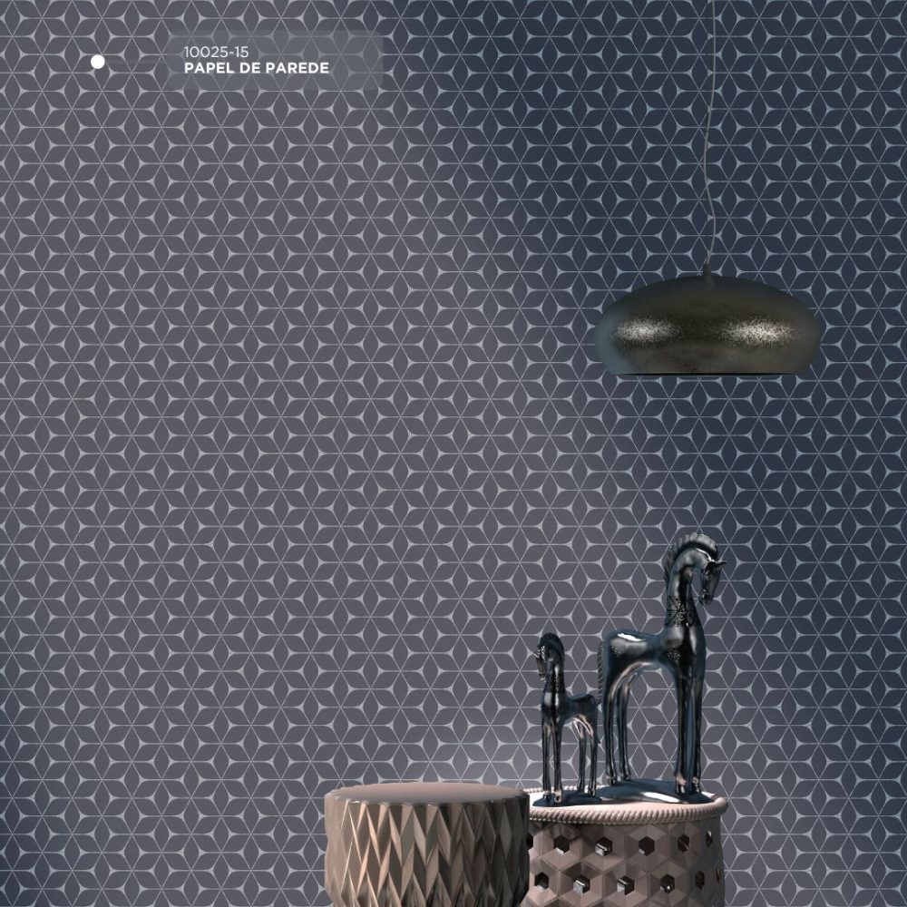 Papel de Parede Emborrachado Geométrico